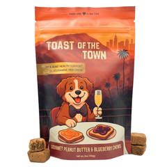 Toast of the Town, Soft Dog Treats with Glucosamine, Peanut Butter & Blueberry